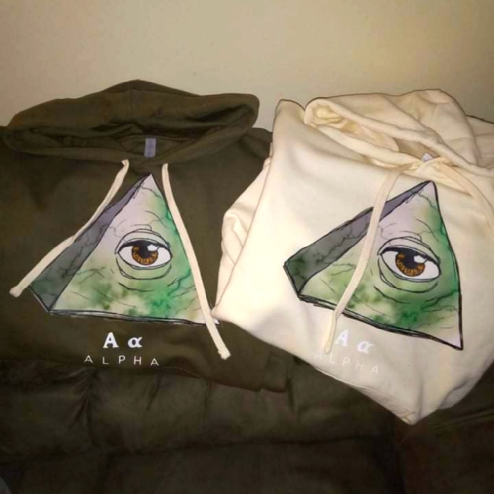 #RussianCreme and #CombatGreen ULTRA PREMIUM UNISEX #ALPHANFT Hoodie. All Sizes.